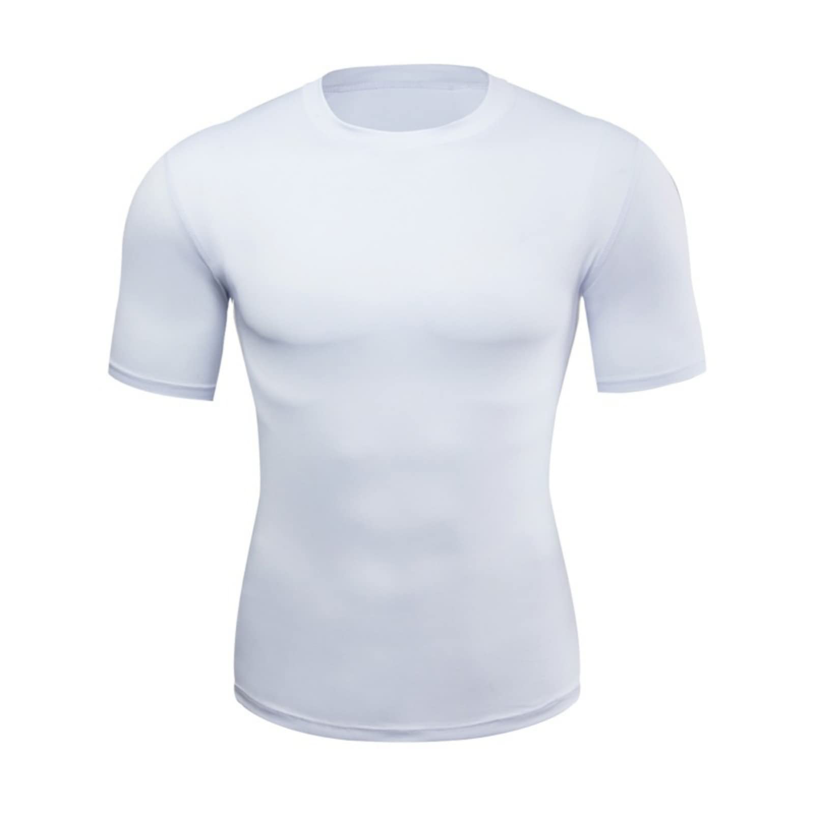 Hotfiary Men's Compression Shirts Quick Dry Athletic T-Shirts Compression Base Layer Tops for Sports Running (1 or 2pcs)