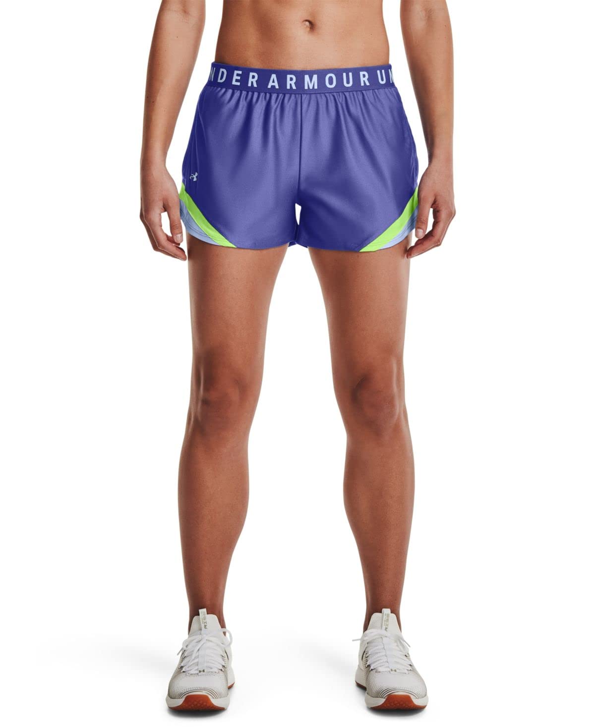 Under Armour Womens Play Up Shorts,Starlight Summer Lime Isotope,Small