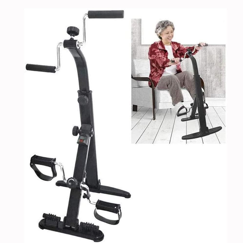 Upper and Lower Limb Rehabilitation Bicycle, Elderly Household Rehabilitation Training Equipment, Hand and Leg Rehabilitation Training Exercise Bike,Black