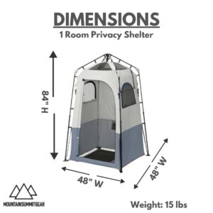 Caddis Rapid Privacy Shelter 1 Room, Camping Shower & Portable Toilet Tent, Privacy Tents for Camping, Pop Up Tent for Showering, Changing or Lavatories, Portable Shower, (by Caddis Sports Inc.)