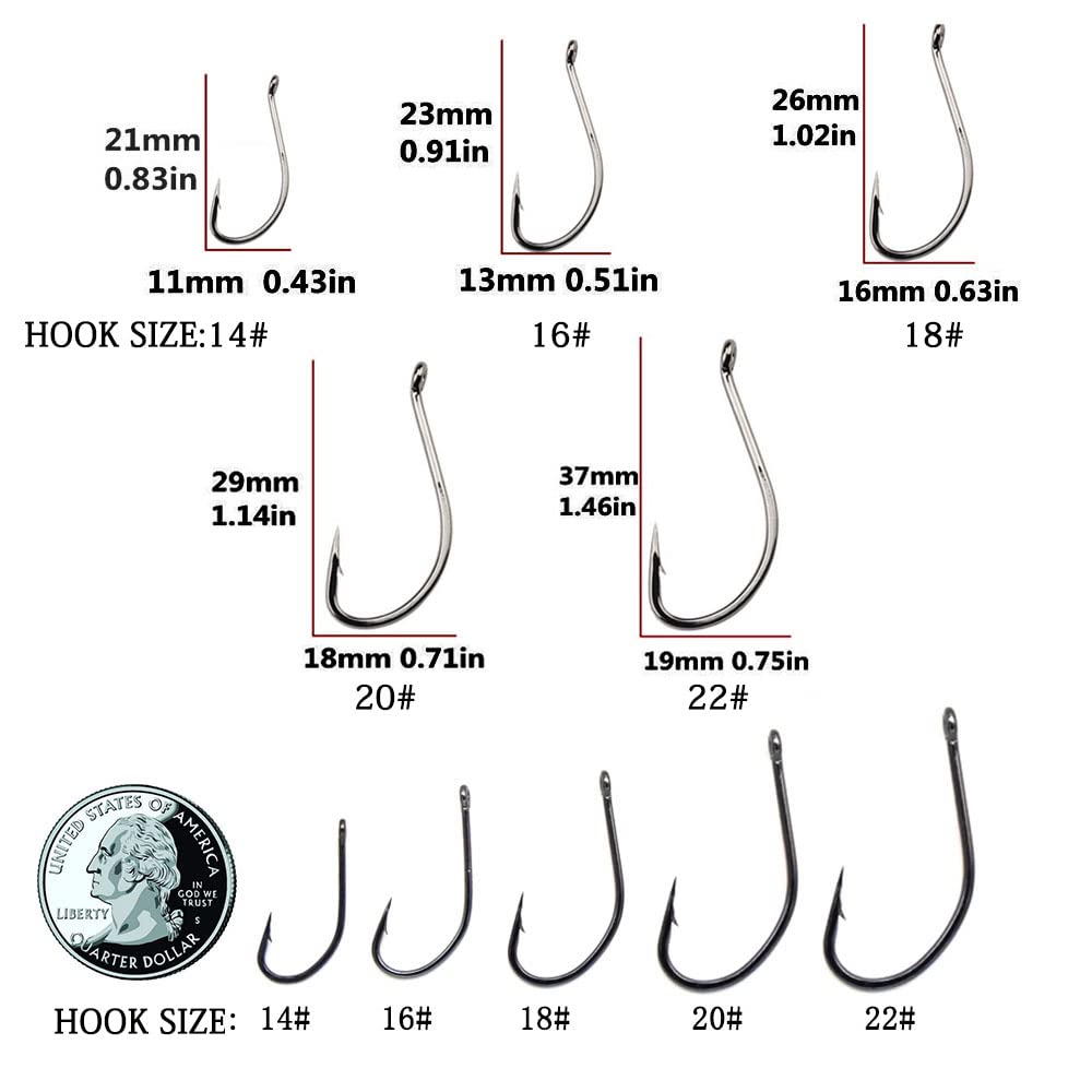 Fishing Hook Rigs with 49 Strands Steel Leaders-Saltwater Surf Fishing Tackle Kit Heavy Duty Hooks (22#, 5 Hooks Rig)