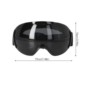 Leapiture Snowboard Glasses Ski Goggles PE Coated Lens Anti Fog Double Layers Adjustable Frameless Skiing Accessories for Snowmobiling(black)