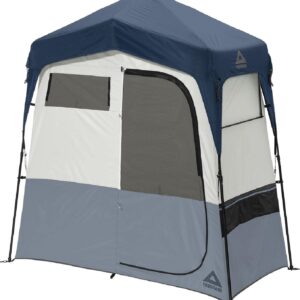 Caddis Rapid 2-Room Privacy Shelter, Camping Shower Tent, Privacy Tents for Camping, Pop Up Tent for Showering, Changing or Lavatories, Portable Shower, (by Caddis Sports Inc.)