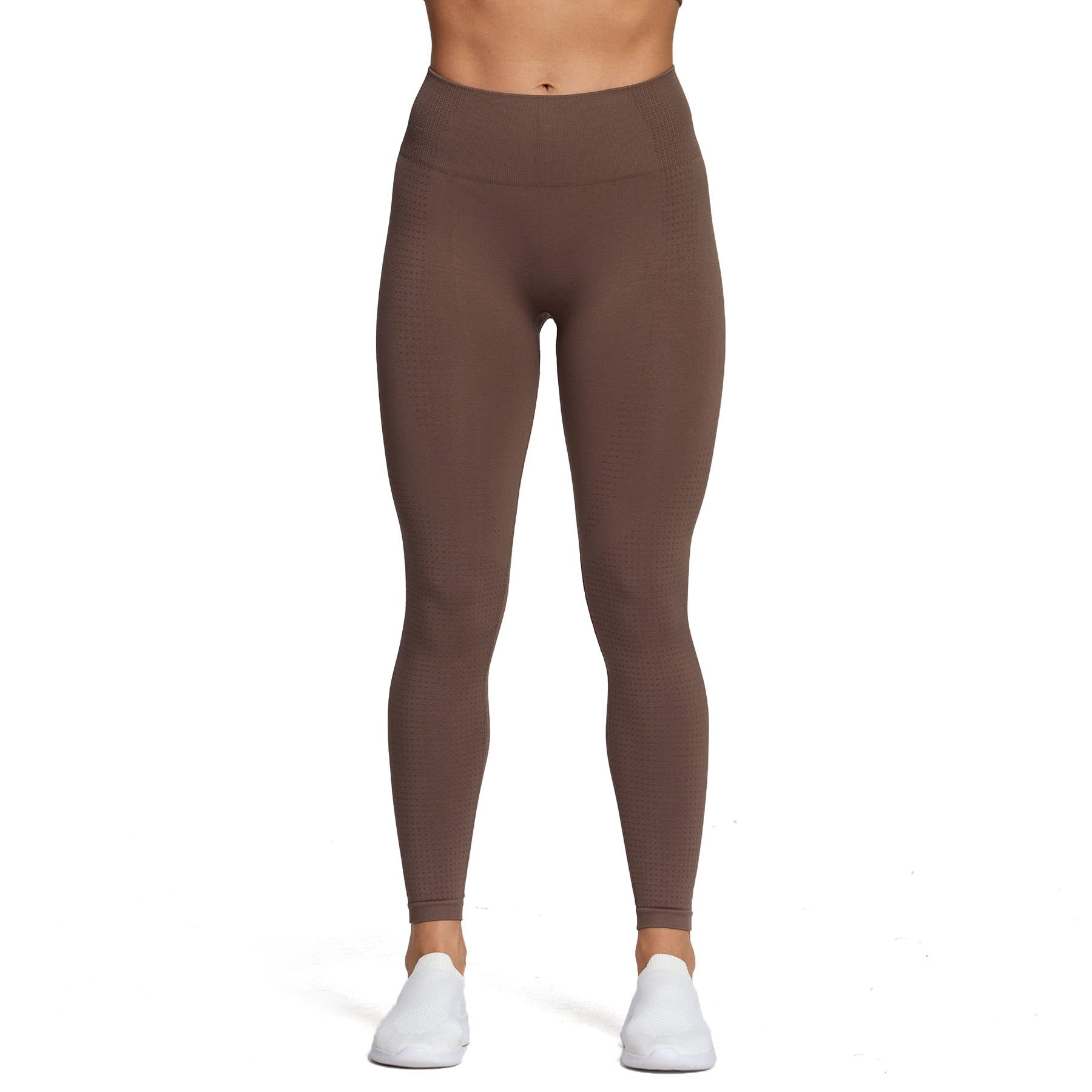 Aoxjox Seamless Workout Leggings for Women High Waisted Vital 3.0 Butt Lifting Tummy Control Yoga Pants (Vital 3.0 Fudge Coffee, Medium)