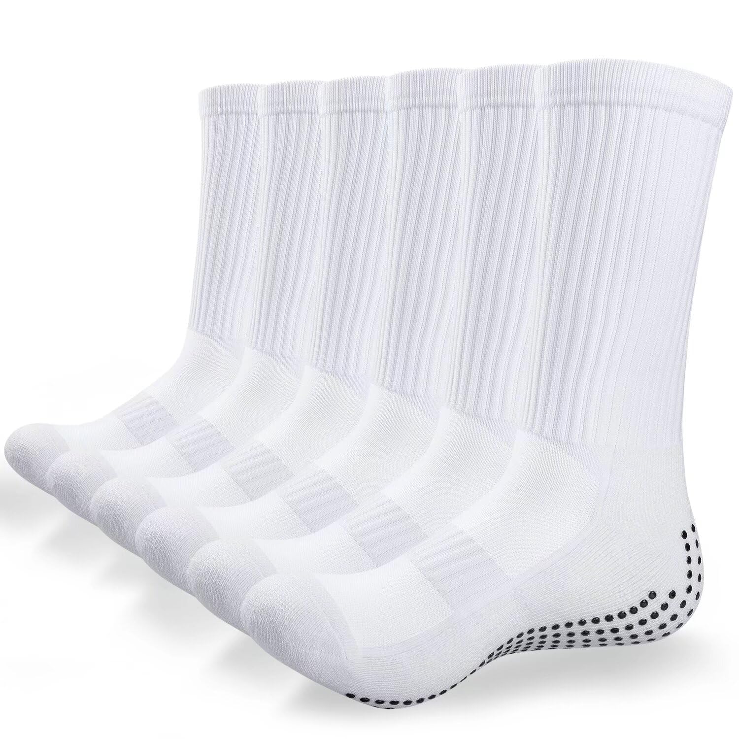 TANSTC Socks Men Women Grip Socks Soccer Anti Slip, Socks for Women Pilates Yoga Non Slip