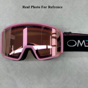 OMEKOL Double Layers Anti-Fog Ski Goggles OTG For Men Women Snow Snowboard Glasses Mask Snowmobile Outdoor Sport Eyewear (G8)