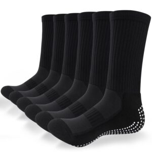 TANSTC Socks Men Women Grip Socks Soccer Anti Slip, Socks for Women Pilates Yoga Non Slip