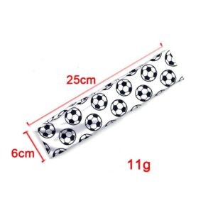 Soccer Headband Wrap Turban Women and Girls Sport Headscarf Soccer Bandana BW04 (C)