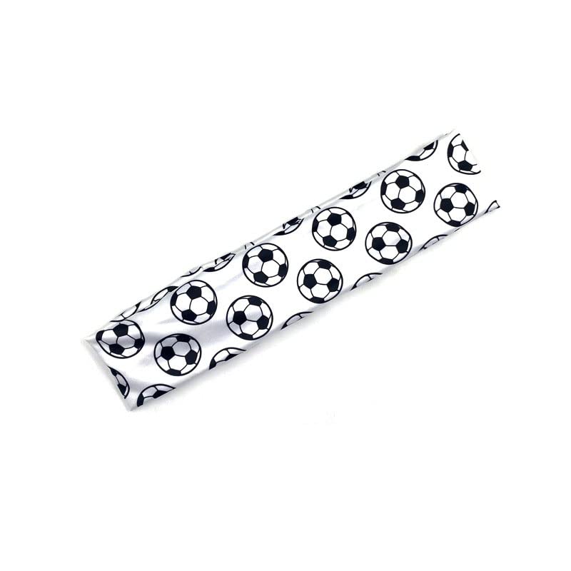 Soccer Headband Wrap Turban Women and Girls Sport Headscarf Soccer Bandana BW04 (C)