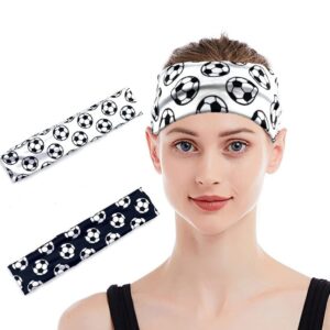 Soccer Headband Wrap Turban Women and Girls Sport Headscarf Soccer Bandana BW04 (C)