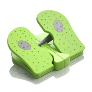 ckuakiwu exercise stepper, mini stepper under desk exerciser foot pedal foldable fitness stair stepper green, under desk pedal