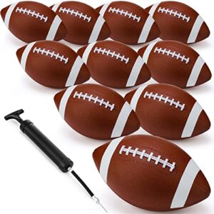 jerify rubber footballs bulk official size 6 footballs rubber football with pump indoor outdoor footballs bulk water footballs for adults training and recreational play(12 pack)