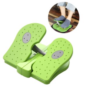 Ckuakiwu Exercise Stepper, Mini Stepper Under Desk Exerciser Foot Pedal Foldable Fitness Stair Stepper Green, Under Desk Pedal