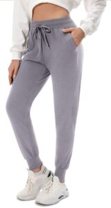 fullsoft fleece lined sweatpants for women-women's thermal joggers with pockets lounge pants for yoga workout running winter(slate heather,xx-large)