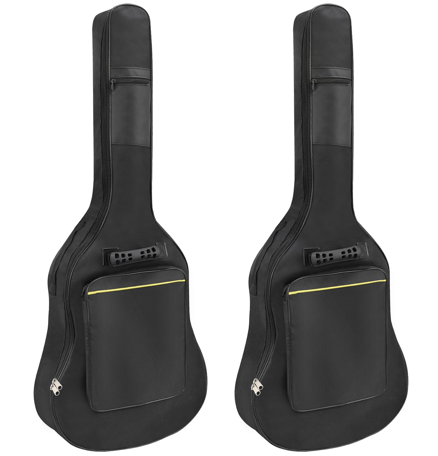 Mdvora Guitar Bags, 2 Pack Guitar Gig Bag, 38 40 41 inch Electric Guitar Case, Waterproof Oxford Electric Guitar Gig Bag, Two Pockets, for Acoustic Classical Guitar, Ukulele, Bass Guitar(2 Pack)