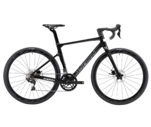 kabon full carbon road bike, 700c carbon fiber frame road bike with shimano 105 22 speed disc brake racing bicycle with carbon wheelset (black, 53cm)