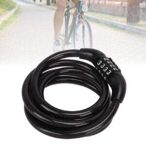 OUKENS Lock Bike Lock Cable, Bike Cable Lock Four Digit Combination Lock Anti Theft Bicycle Lock for Outdoor Equipment Scooter Motorcycle Door Gate Fence