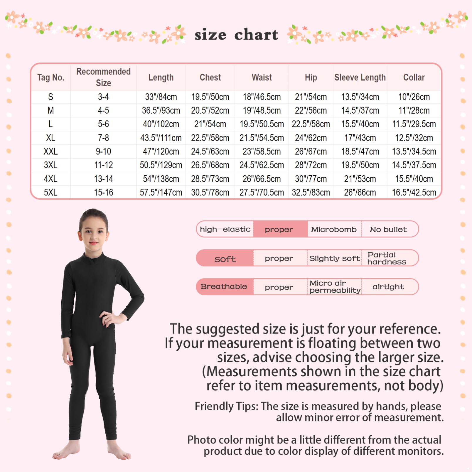 dPois Kids Girls Long Sleeves Full Length Unitards Ballet Dance Gymnastics Leotards One Piece Bodysuits Red 9-10 Years