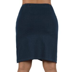 Women Skorts Skirts 20" Length High Waisted,Tennis Golf Skirts Tulip Casual Athletic Skorts with Zipper Pocket(Knit Denim Blue,M)