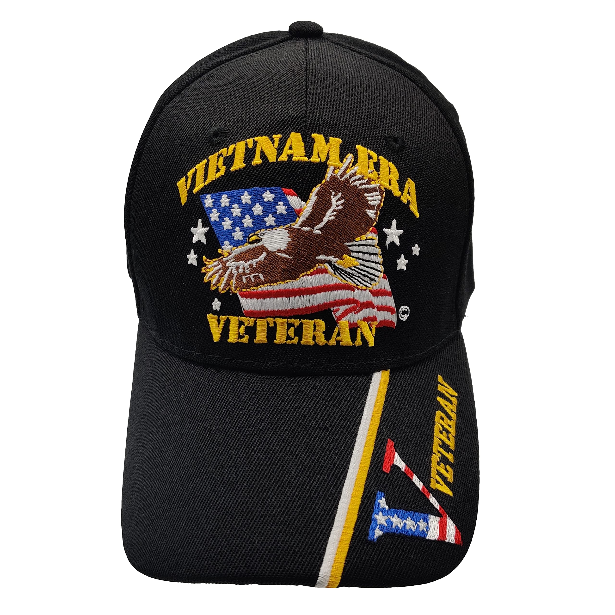 Vietnam Era Veteran Eagle with V Hat - Black