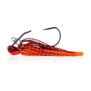 berkley slobberknocker fishing jig, fire craw, 3/8 oz