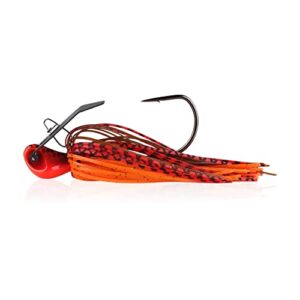 berkley slobberknocker fishing jig, fire craw, 1/2 oz