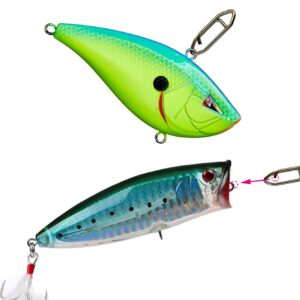 Fishing Clips snap Quick Change Lures Fast Link Quick Snap Crankbait Snap Tackle Stainless Steel Power Fishing Clip Lure Connector size M