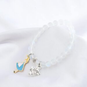 UJIMS Alice Bracelet Wonderland Movies Inspired Gifts Alice Fans Jewelry for Best Friend Rabbit Alice Cartoon Merchandise (Ace Bracelet)