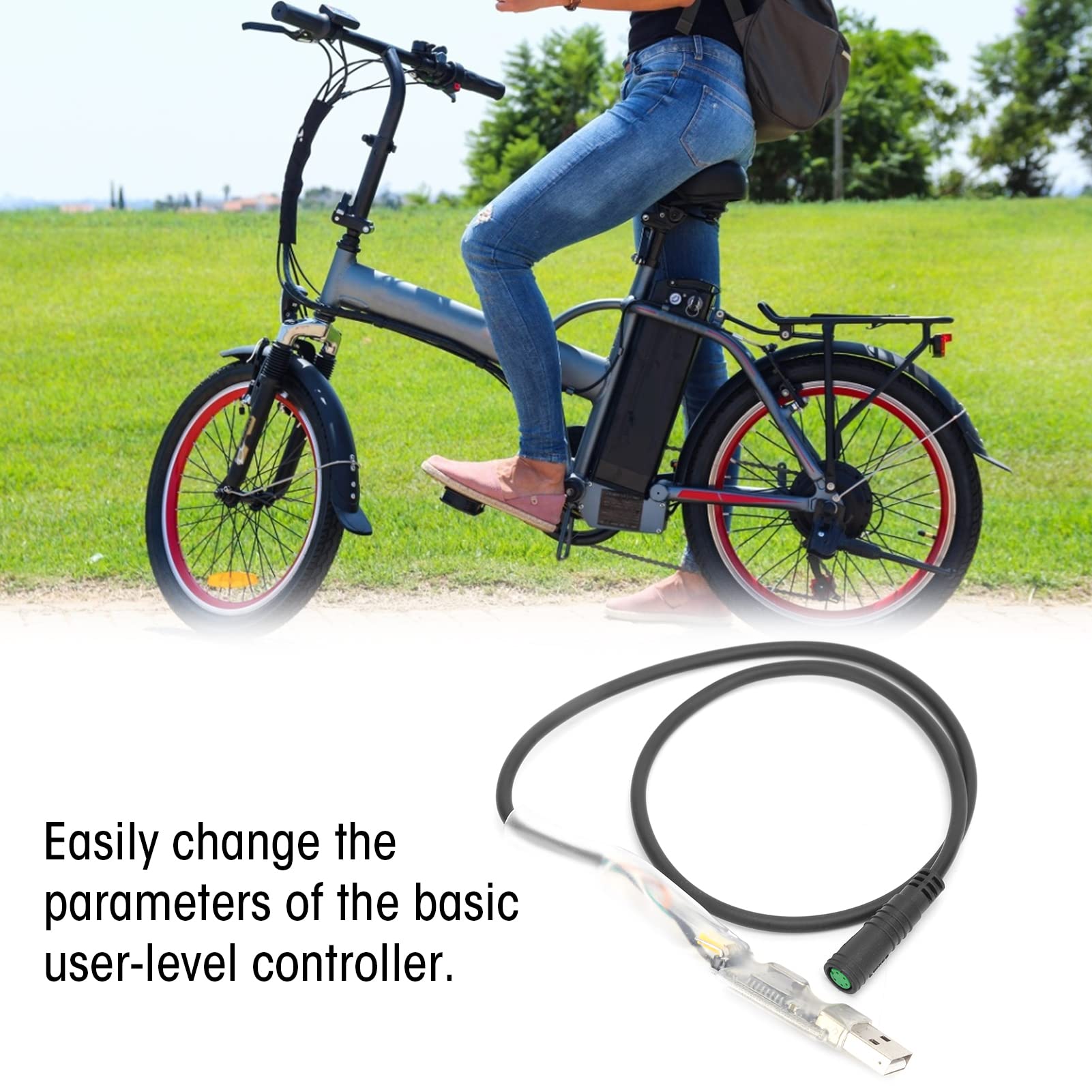 HERCHR USB Programming Cable for BBS01 BBS02 BBS03 BBSHD Electric Bicycle Motor Mid Drive Motor Kit Electric Bike Programming Cable