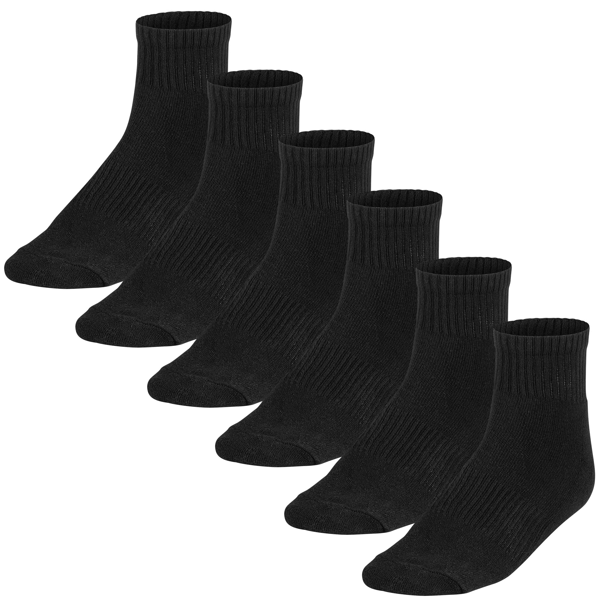 Realtree Comfort Dry Cushioned Crew Black Mens Socks Size 6-12 (Ankle)