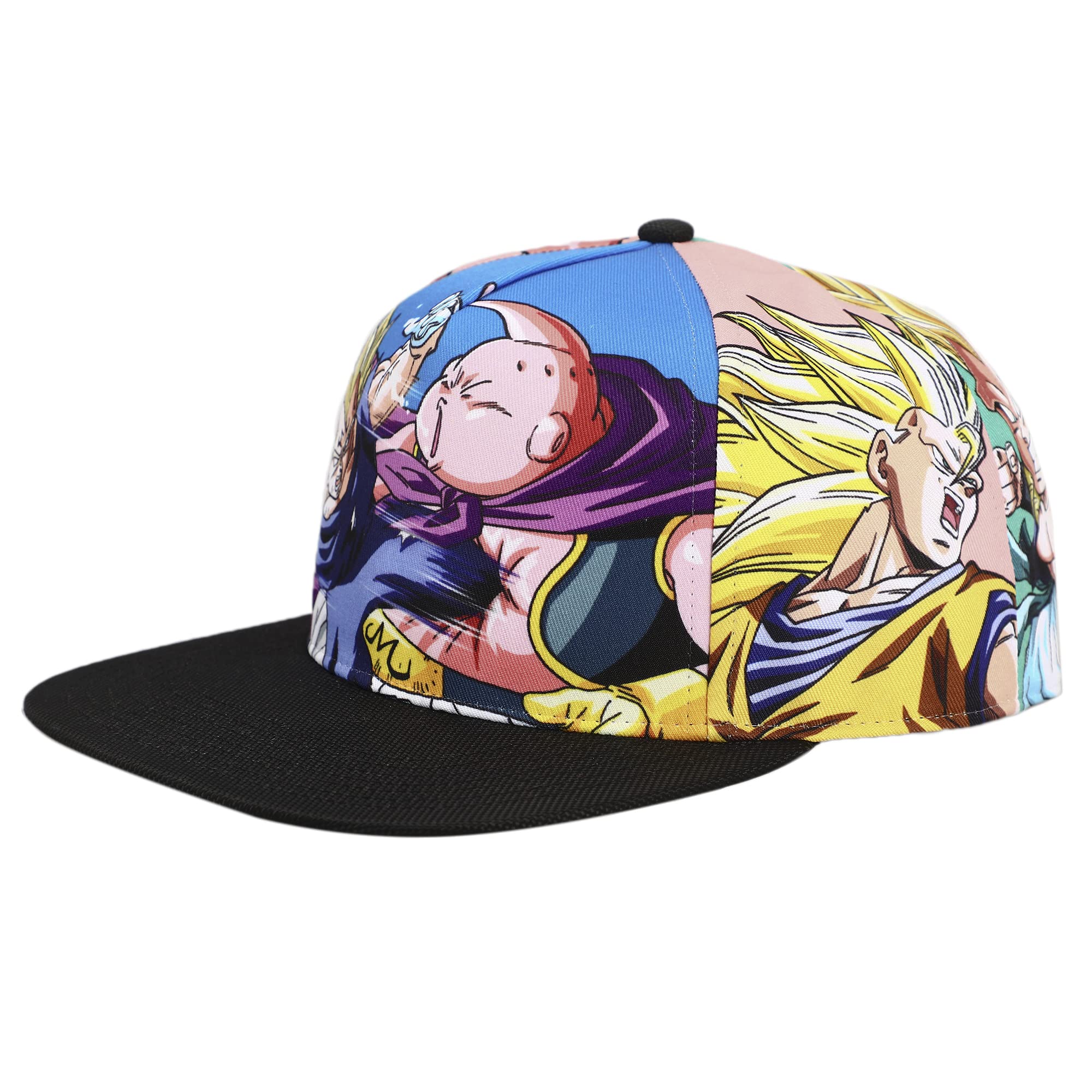 Dragon Ball Z Majin Buu & Goku Sublimation Panel Baseball Cap Multicolored