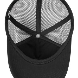 AMPLESH Premium 3D Embossed American Flag Trucker Hat Mesh Baseball Cap Outdoor Snapback Hat for Men Women (as1, Alpha, m, l, White/Black)