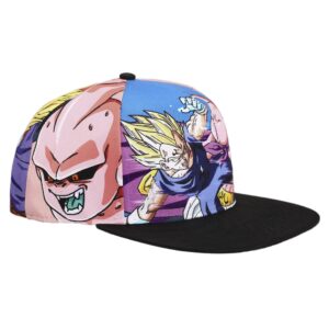 Dragon Ball Z Majin Buu & Goku Sublimation Panel Baseball Cap Multicolored