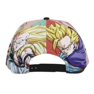 Dragon Ball Z Majin Buu & Goku Sublimation Panel Baseball Cap Multicolored