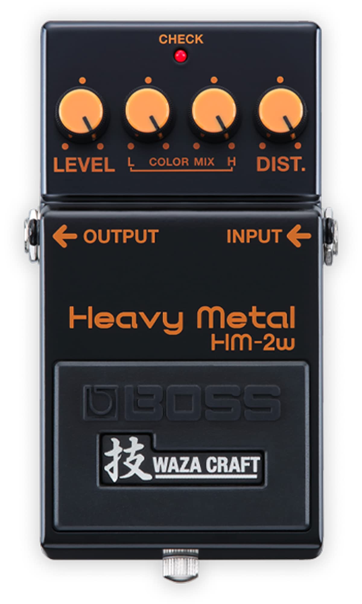 Boss HM-2W Heavy Metal Distortion Pedal Bundle with Instrument Cable, Picks, and Austin Bazaar Polishing Cloth