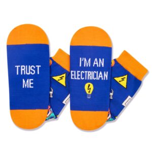 HAPPYPOP Unisex Electrician Socks Electrician Gifts For Men Electrical Engineering Gifts Professional Electricians Gifts