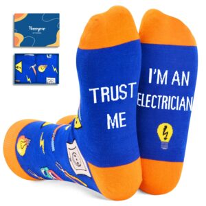 happypop unisex electrician socks electrician gifts for men electrical engineering gifts professional electricians gifts