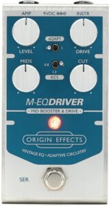 origin effects m-eq driver mid booster and drive pedal