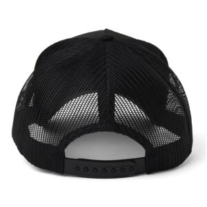 Happy Dad Trucker Hat, Black, Trendy Mens Hats with Breathable Mesh Back, Adjustable Snap Closure, Birthday Gifts for Men and Women, Snapback Cap