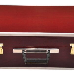 Original Superbrass American Pinewood 9-Stopper 3½ Octaves Portable Folding Indian Harmonium with Special Reeds + Fiberglass Case