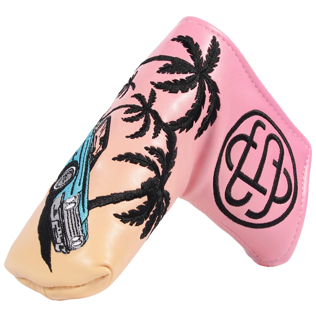 Studio Crafted 64 Impala Miami Golf Square Mallet Putter Cover Magnetic (Blade Putter Cover)