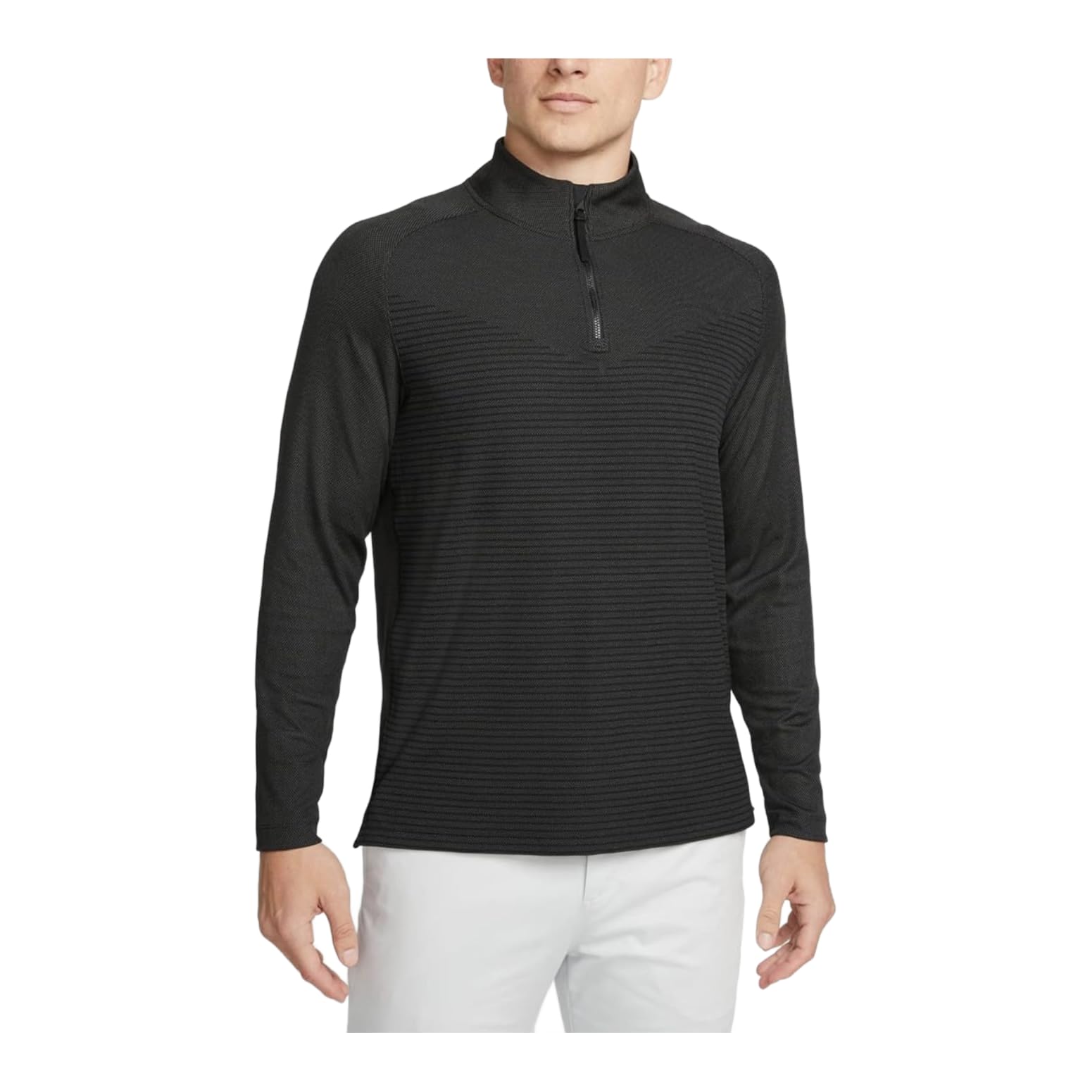 Nike Dri-FIT ADV Vapor Men's Quarter-Zip Golf Top, Black/Dark Smoke Grey (as1, Alpha, l, Regular, Regular)