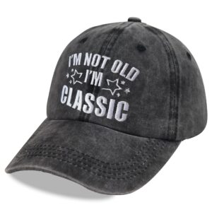 Retirement Gifts for Women Men, I'm Not Old I'm Classic Hat, This Legend Has Retired Baseball Cap for Birthday Retirees Senior Dad Mom Grandpa Grandma