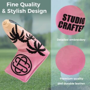 Studio Crafted 64 Impala Miami Golf Square Mallet Putter Cover Magnetic (Blade Putter Cover)