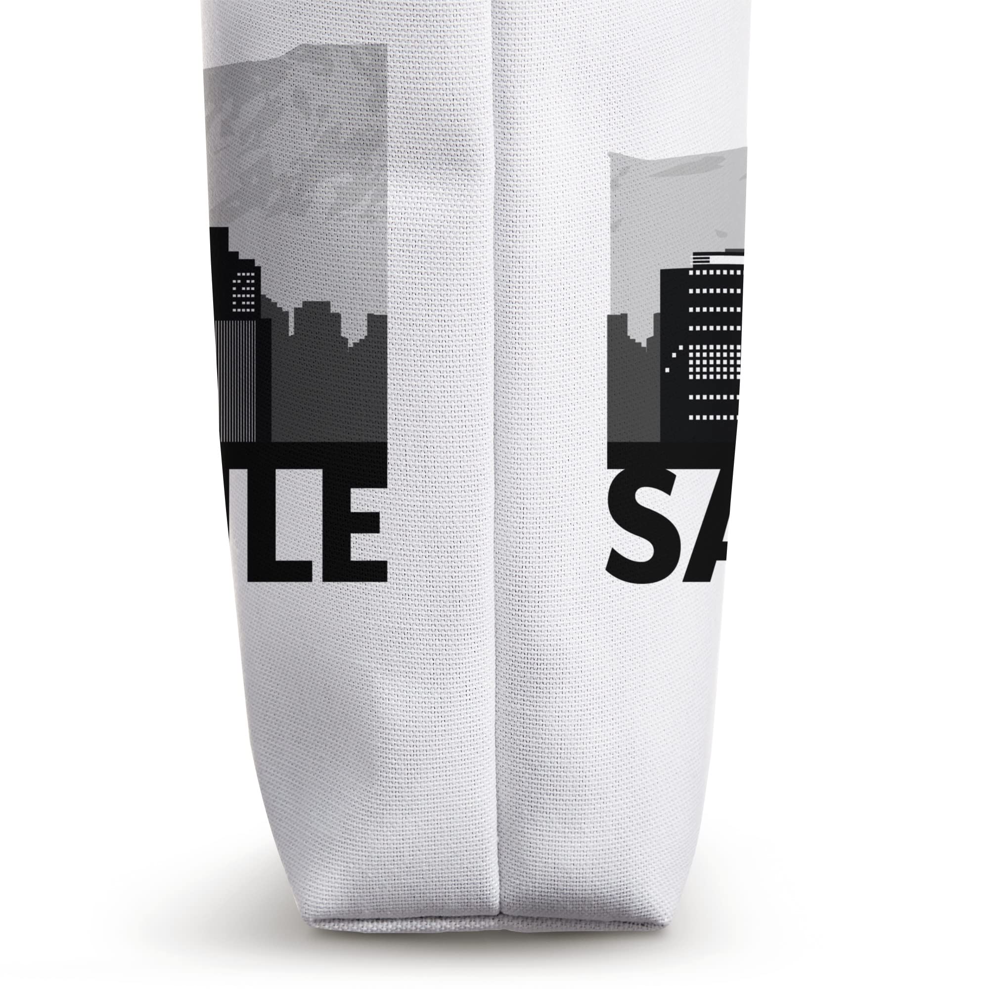 Santiago de Chile City Skyline Silhouette Outline Sketch Tote Bag