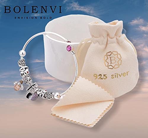 Bolenvi Authentic 925 Sterling Silver Charm Bead For Pandora & Similar Charm Bracelets or Necklaces (Gymnastics Gymnast Yoga Lovers)