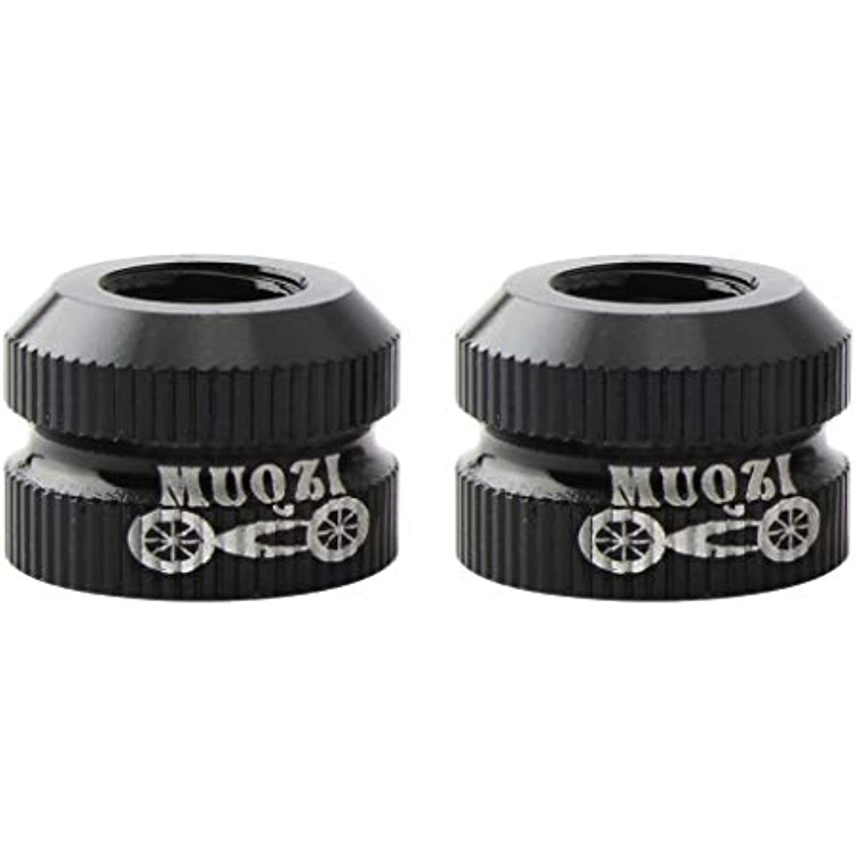 BESSTUUP Bicyle Inner Tube/Vacuum Tire Presta Valve Nut, Mountain Road Bikes Accessories Cycling Parts - Variors Colors for Choose - Black