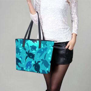 Womens Handbag Turtles Leather Tote Bag Top Handle Satchel Bags For Lady