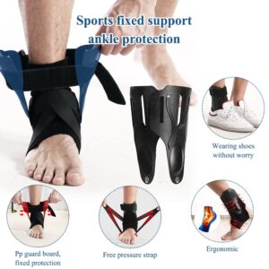 EastVita Ankle Brace for Women Men,Lace Up Braces with Stabilizers,Double Side Pads Fixation for Ankle Protector Injury Recovery, Prevent Re-Injury Skin color L