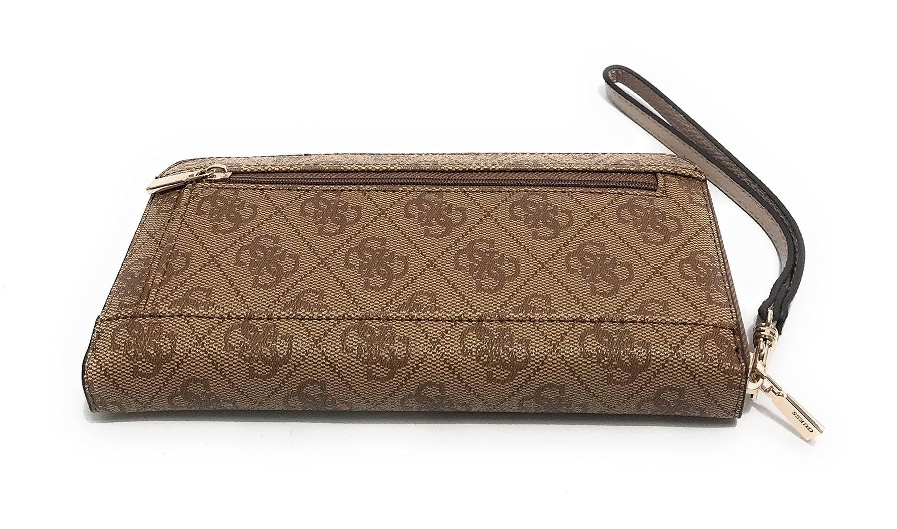 GUESS Laurel Large Zip Around Wallet, Latte Logo